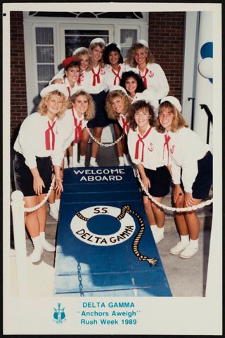 Tau Chapter "Anchors Aweigh" Recruitment Week Photograph, 1989