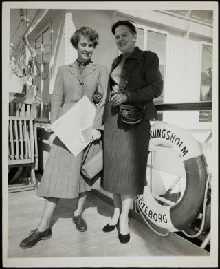 Marianne Tulinins and Cornelia Draves Photograph, 1956-1957