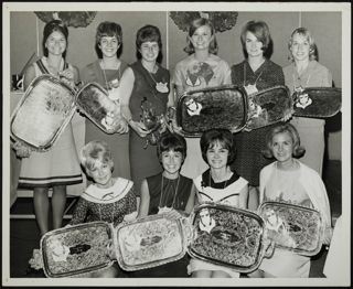 Delta Gammas Holding Trays at Convention Photograph, June 1966