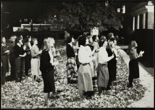 Epsilon Epsilon Chapter Members Serenading Photograph