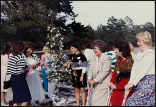 Epsilon Tau Chapter House Groundbreaking Photograph, February 21, 1988