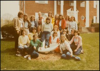 Epsilon Delta Chapter Members With Anchor Photograph, 1983