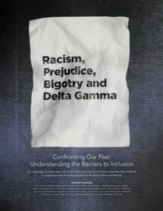 Racism, Prejudice, Bigotry and Delta Gamma