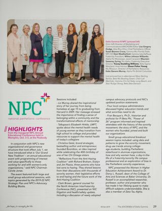 NPC Highlights, Winter 2019