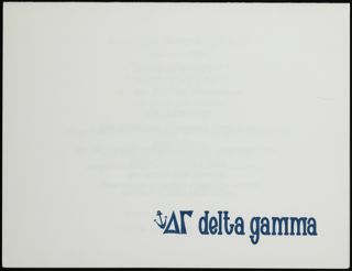 Eta Lambda Chapter Installation Invitation, December 5, 2004