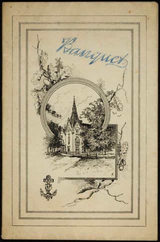 Fifth Convention Banquet Program, April 12, 1888