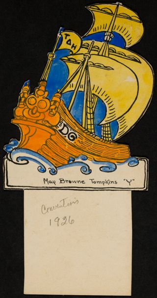 May Brown Tompkins Convention Place Card, June 29-July 2, 1926