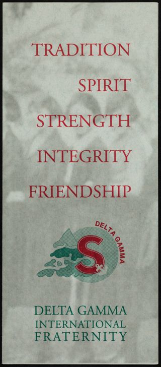 Tradition, Spirit, Strength, Integrity, Friendship Brochure, c. 1998
