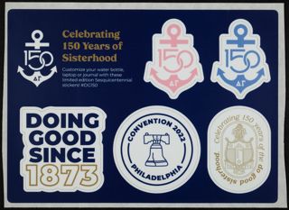 Celebrating 150 Years of Sisterhood Stickers, 2022
