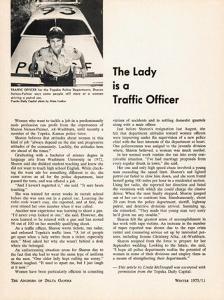 The Lady is a Traffic Officer