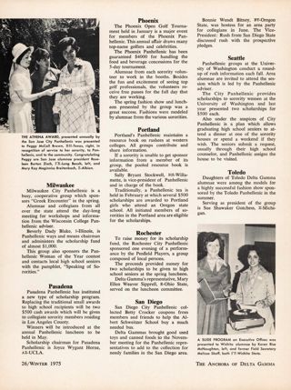 The Local Scene: Panhellenic Participation, Continued