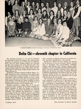 Delta Chi - Eleventh Chapter in California