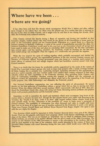 Where Have we Been: Where are we going?