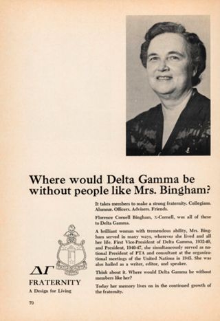 Where Would Delta Gamma be Without People like Mrs. Bingham?