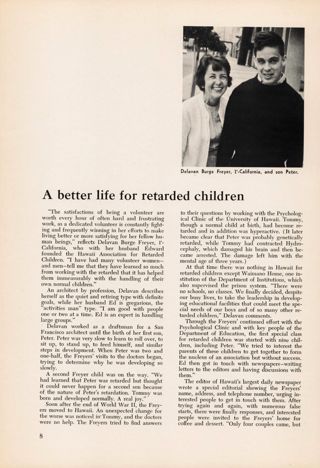 A Better Life for Retarded Children