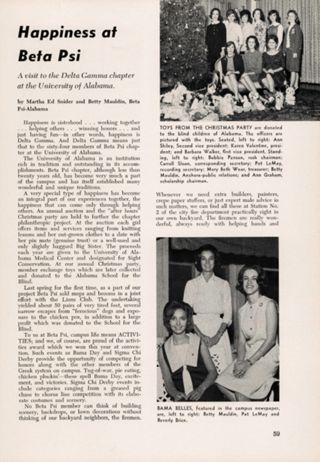 Happiness at Beta Psi