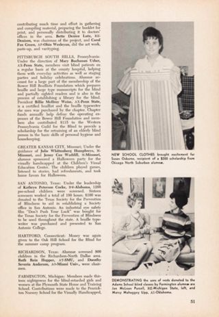 Service in the Community, Continued