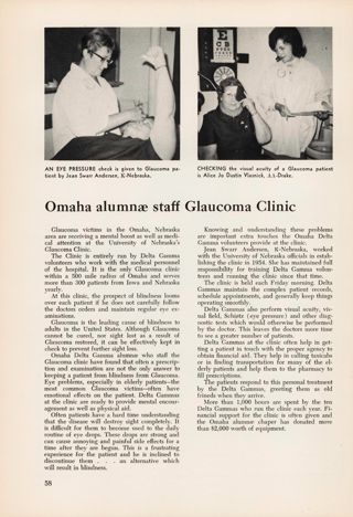 Omaha Alumnae Staff Glaucoma Clinic