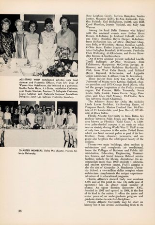 Florida's Fifth Chapter Installed, Continued