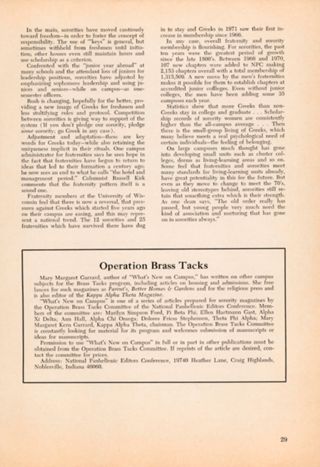 Fraternity in the 70's, Continued