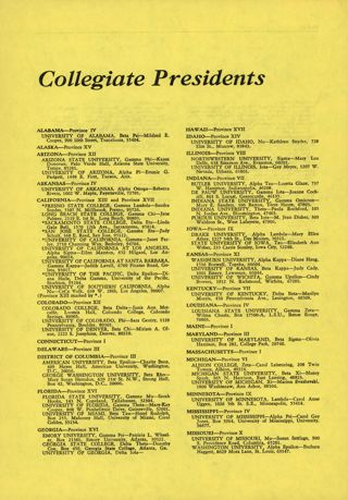 Collegiate Presidents