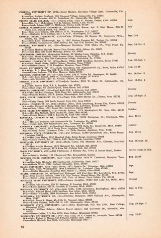 Collegiate Chapters, Summer 1972, Continued