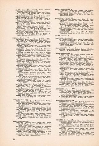 Alumnae Presidents, Summer 1972, Continued