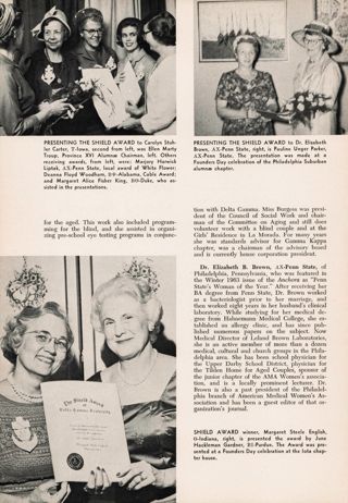 The Delta Gamma Shield Awards, 1965, Continued