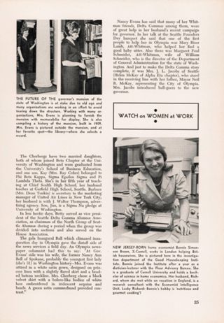 First Ladies of Washington, Continued