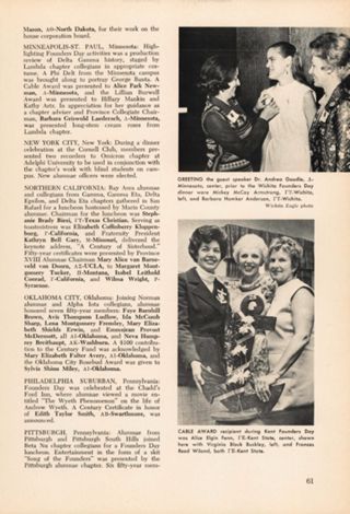 Founders day 1973, Continued