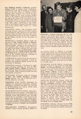 Service in the Community, Continued