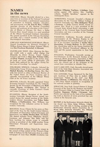 Names in the News