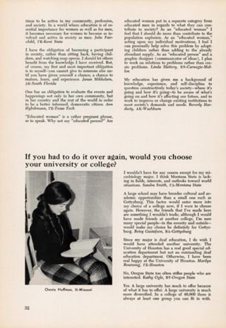 Seniors are Saying ...: If you had to do it Over Again, Would you Choose Your University or College?