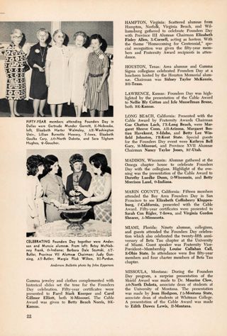 Founders Day 1972, Continued