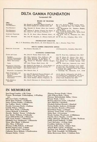Delta Gamma Foundation, Incorporated 1951
