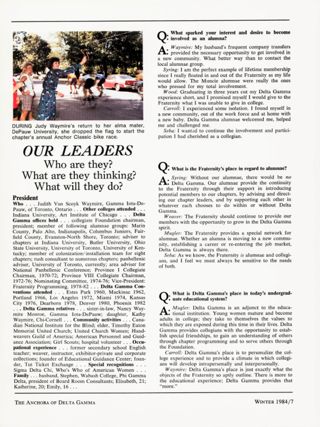 Meet the Council, Continued