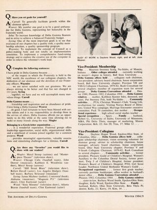 Delta Gamma Minds Want to Know, Continued