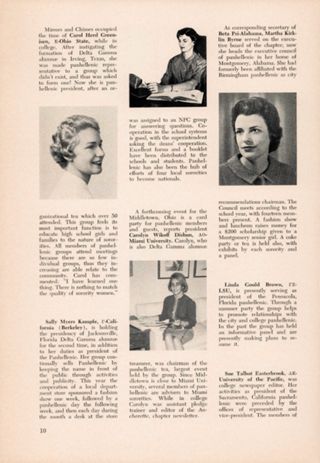 Delta Gamma Today in Panhellenic, Continued