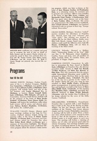 Programs that fill the Bill