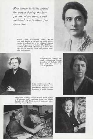 New Career Horizons Opened for Women During the First Quarter of the Century and Continued to Expand- A few Shown Here