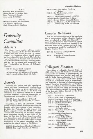 Fraternity Committees