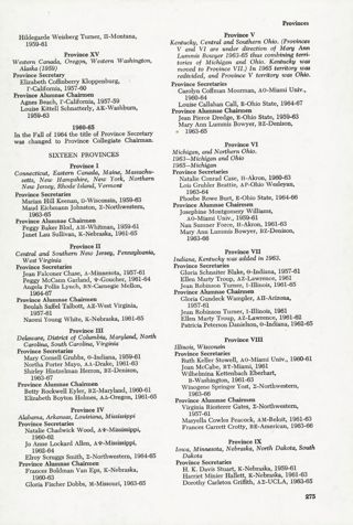 Provincial Presidents, Continued