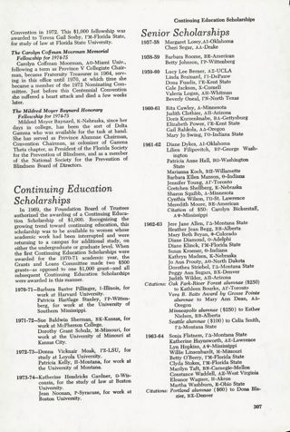 Continuing Education Scholarshps