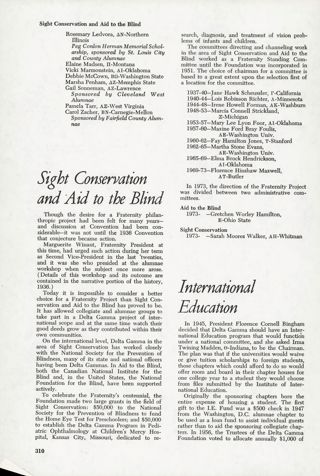 Sight Conservation and aid to the Blind