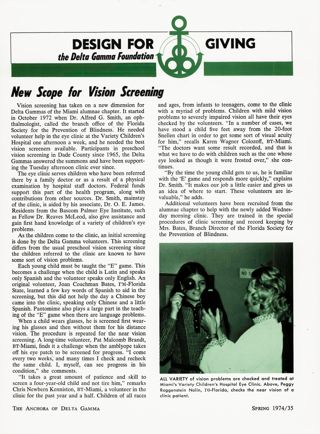 Design for Giving the Delta Gamma Foundation: new Scope for Vision Hearing