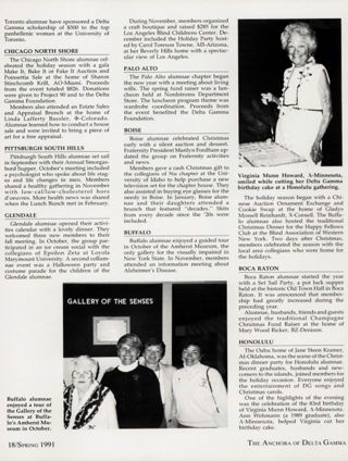 The Alumnae, Spring 1991, Continued