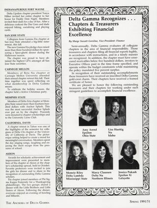 The Collegians, Spring 1991, Continued
