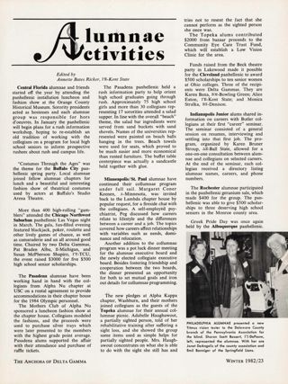Alumnae Activities