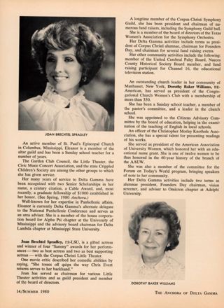 Fraternity Honors Twelve With 1980 Shield Awards, Continued