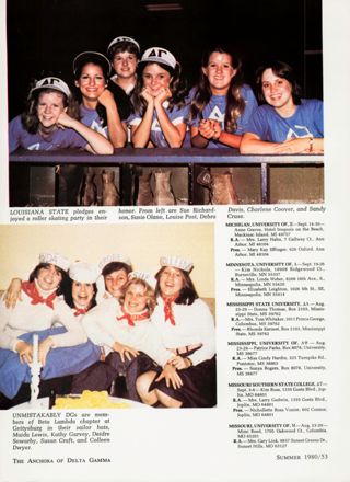 Collegiate Rush Directory, Summer 1980, Continued